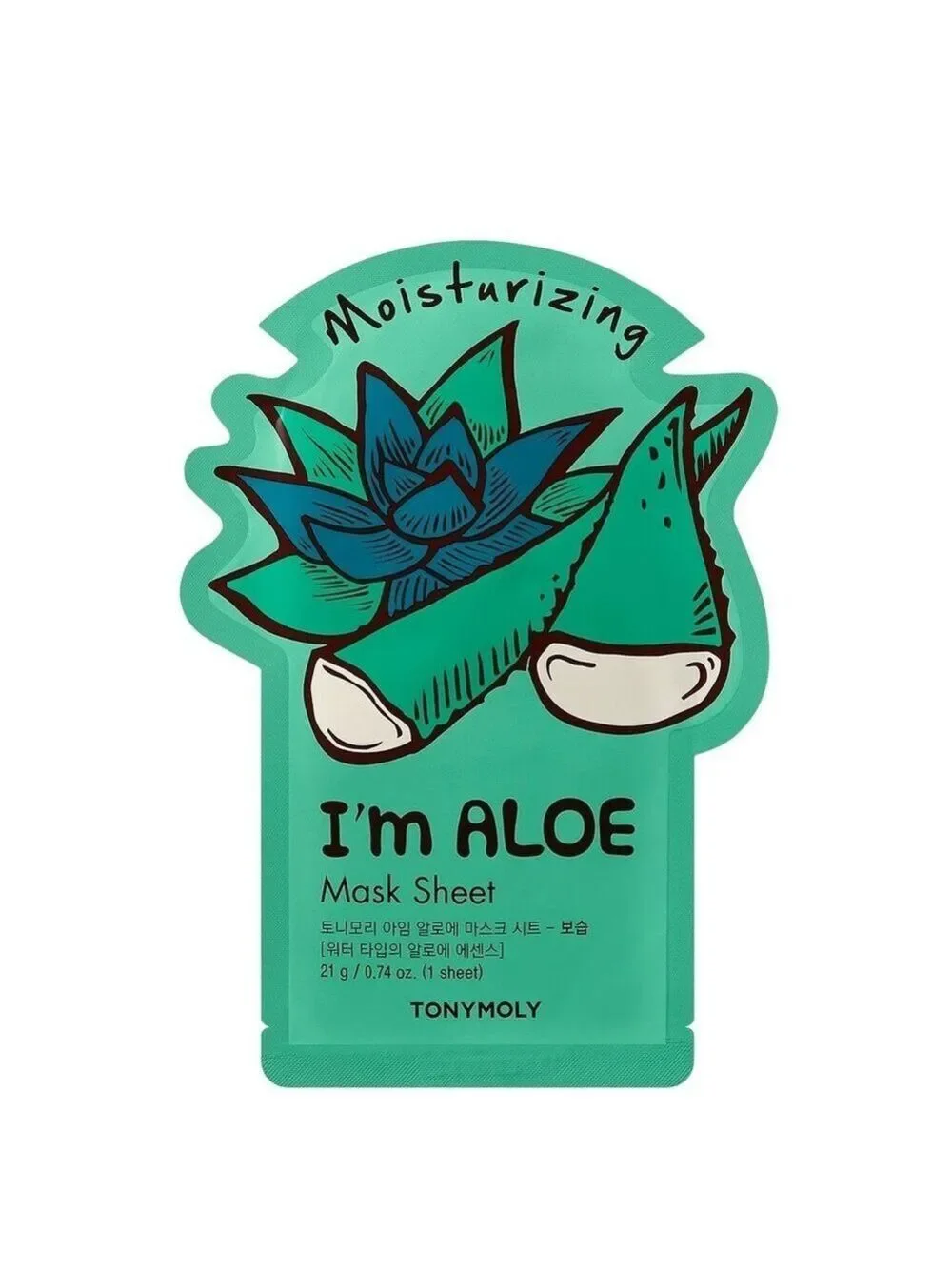 TonyMoly I'm Aloe Sheet Mask + Innisfree Green Tea Enzyme Vitamin C Serum | NEW